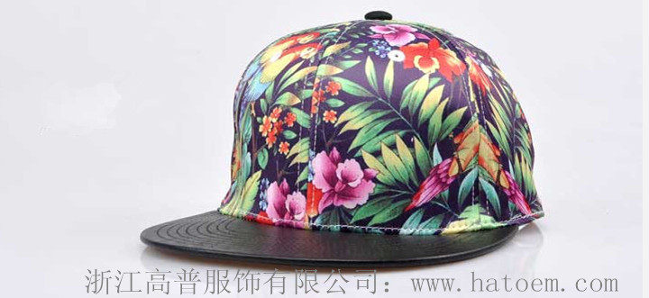 花紋平沿棒球帽_江浙滬嘻哈帽子工廠(chǎng)-浙江高普服飾有限公司